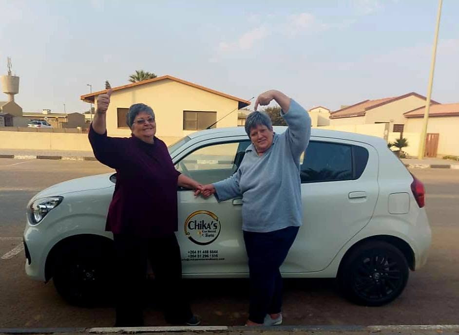 Customers with a Chika's compact hatchback